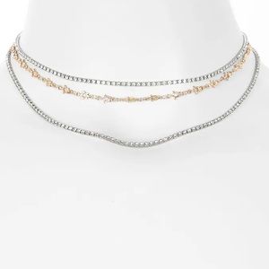 🌟5 for $25🌟 NWT Multilayer Star Crystal Necklace